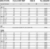 Sackloch-Gewindebohrer M 3  
<br/>Völkel, TiCN-beschichtet für Stahl bis 1200 N/mm2