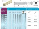 ATTB-D20-200-7D-H AKKO Schwingungsgedämpfte Bohrstange, Schaft-ø = 20 mm, Nutzlänge = 7xD, mit Innenkühlung, für eine hohe Oberflächenqualität bei langer Auskraglänge<br/> (Kopie)