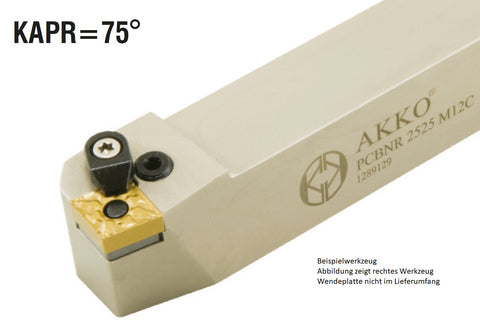 Akko-Außen-Drehhalter 75° für CNM. 1204.. rechts Schaft 20 x mm - 8699459027656 - Drehhalter