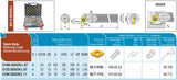 SET-E/SDUCL AKKO Bohrstangen-Set, links, Typ E (Vollhartmetall mit Innenkühlung) für ISO-Wendeplatte DC.T 0702.. und DC.T 11T3.. 
<br/>mit 3 verschiedenen Durchmessern