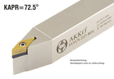 SVVBN 1616 H11 AKKO Außen-Drehhalter 72.5° für VB.T 1103..
<br/>neutral Schaft 16 x 16 mm
