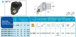 AC4 PCLNL 27050 12 H AKKO Monoblock-Drehhalter links
<br/>Polygonschaft kompatibel mit Capto 4