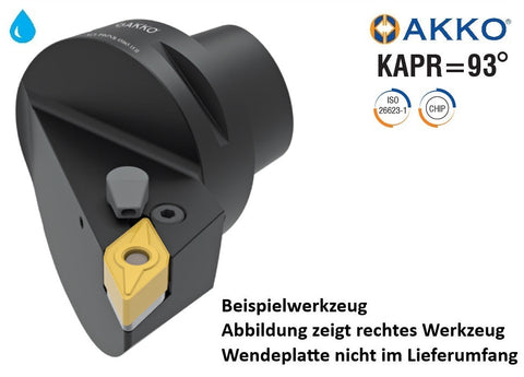 AC5 PDJNR 35060 15 H AKKO Monoblock-Drehhalter rechts
<br/>Polygonschaft kompatibel mit Capto 5