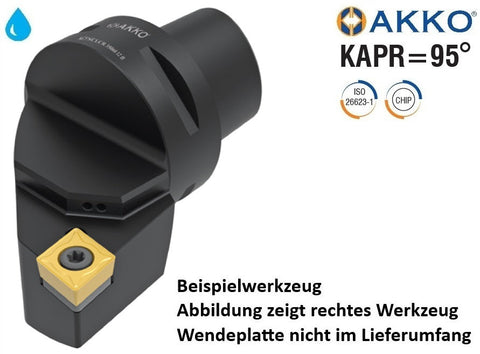 AC5 SCLCL 35060 12 H AKKO Monoblock-Drehhalter links
<br/>Polygonschaft kompatibel mit Capto 5