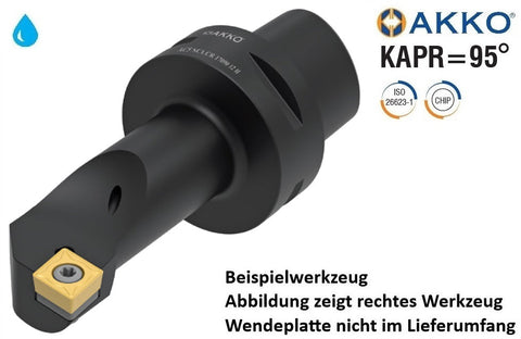 AC5 SCLCL 17090 12 H AKKO Monoblock-Drehhalter links
<br/>Polygonschaft kompatibel mit Capto 5