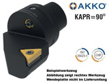 AC6 STGCR 45065 16 AKKO Monoblock-Drehhalter rechtsmit Polygonschaft, Schneidkopf kompatibel mit Capto 6