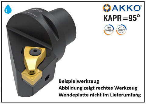 AC6 TCLNL 45065 12 H AKKO Monoblock-Drehhalter links
<br/>Polygonschaft kompatibel mit Capto 6