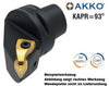 AC4 TDHNR 27055 15 H AKKO Monoblock-Drehhalter rechts
<br/>mit Polygonschaft, Schneidkopf kompatibel mit Capto 4