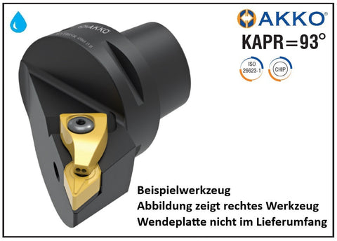 AC5 TDJNR 35060 15 H AKKO Monoblock-Drehhalter rechts
<br/>Polygonschaft kompatibel mit Capto 5