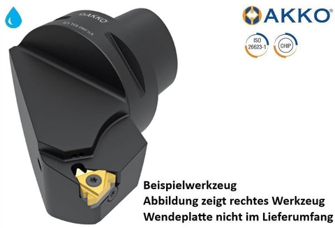 AC5 TEL 35060 16 H AKKO Monoblock-Gewinde-Drehhalter links
<br/>Polygonschaft kompatibel mit Capto 5