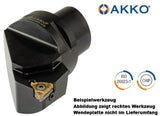 AC3 TEL 22040 22 AKKO Monoblock-Gewinde-Drehhalter links
mit Polygonschaft, Schneidkopf kompatibel mit Capto 3
