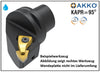 AC4 TWLNL 27060 08 H AKKO Monoblock-Drehhalter links
<br/>mit Polygonschaft, Schneidkopf kompatibel mit Capto 4