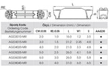 AKKO-Wendeplatte AGD8040-MR AA4230 für Stechwerkzeug
<br/>mit Vollradius, Hartmetallsorte für Guss