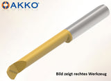 Mini-Cut-Einsatz aus VHM zum Innendrehen ødmin=7.2 mm  
<br/>Nutzlänge=40.60 mm, Hersteller AKKO