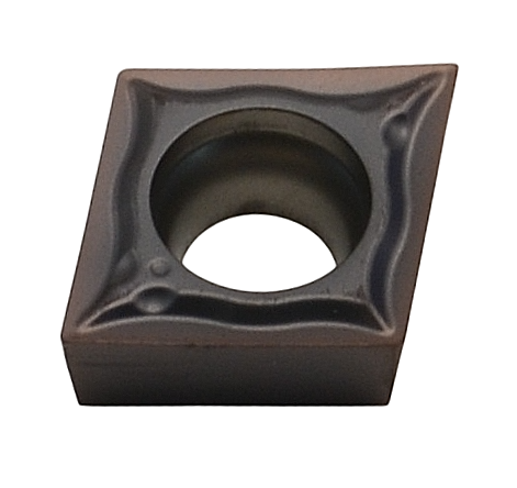 CCGT 060204-FPM1 LA317, LÖWE-Dreh-Wendeschneidplatte, positiv für Schlichtbearbeitung,
<br/>ER 0,4 mm, Hartmetallsorte für Stahl und VA