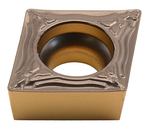 CCMT 060202-FP1 LA314, LÖWE-Dreh-Wendeschneidplatte, positiv für Schlichtbearbeitung,
<br/>ER 0,2 mm, Hartmetallsorte für Stahl