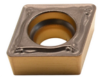 CCMT 09T308-MP1 LA314, LÖWE-Dreh-Wendeschneidplatte, positiv für mittlere Bearbeitung,
<br/>ER 0,8 mm, Hartmetallsorte für Stahl