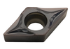 DCGT 11T302-FPM1 LA317, LÖWE-Dreh-Wendeschneidplatte, positiv für Schlichtbearbeitung,
<br/>ER 0,2 mm, Hartmetallsorte für Stahl und VA
