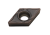 DCMT 070202-FM1 LA317, LÖWE-Dreh-Wendeschneidplatte, positiv für Schlichtbearbeitung,
<br/>ER 0,2 mm, Hartmetallsorte für VA