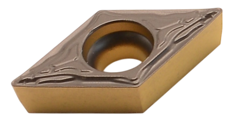 DCMT 070202-FP1 LA214, LÖWE-Dreh-Wendeschneidplatte, positiv für Schlichtbearbeitung,
<br/>ER 0,2 mm, Hartmetallsorte für Stahl