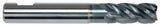 VHM-HPC-Fräser, ø = 8 mm, ZCC-CT, Schneidenlänge H = 19 mm, Gesamtlänge L = 63 mm, ungleiche Teilung mit 38°/41°-Spirale, Z=4, KMG405
<br/>Halsfreistich, Weldonschaft ø 8