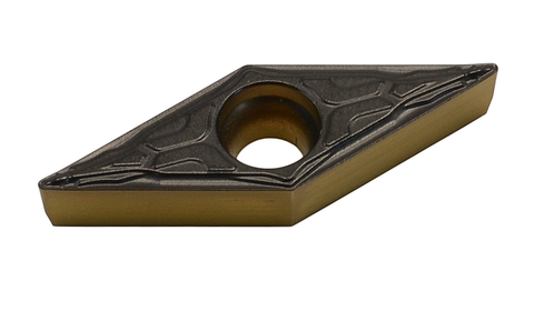 VBMT 160404-FP1 LA214, LÖWE-Dreh-Wendeschneidplatte, positiv für Schlichtbearbeitung,
<br/>ER 0,4 mm, Hartmetallsorte für Stahl
