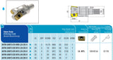 AHFM-LN06T3-D32-M16-L40-Z05-H AKKO Hochvorschub-Einschraubfräser ø 32 mm<br/>Einschraubgewinde M16, LF=40 mm, Z=5