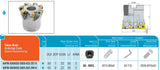 AHFM-SD0903D-D063-A22-Z08-H AKKO Hochvorschub-Aufsteckfräser ø 63 mm<br/>für SD.. 0903 Aufsteckbohrung ø22 mm, LF=50 mm, ZEFP=8