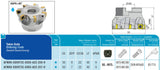 AFM90-SD09T3C-D050-A22-Z06-H AKKO Messerkopf ø 50 mm<br/>Aufsteckfräser, DCON=22 mm, LF=40 mm, Z=6, KAPR=90°, mit Innenkühlung