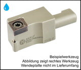 SCLCL-16X43.3-09-H AKKO Wendeplatten-Wechselkopf ø16mm links CC.. 09T3..
