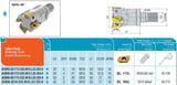 AEM90-XD19-D32-M16-L52-Z03-H AKKO Wechselkopffräser (Eckfräser 90°) ø 32 mm<br/>kompatibel mit XD.. 1904.. Wendeplatten, Gewindeanschluss M16, LF=52 mm, Z=3