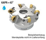AFM43-OF0504-D063-A22-Z06-H AKKO Aufsteck-Messerkopf 43° ø63mm OF.. 0504
