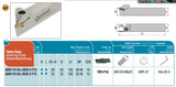 ADKT-ITI-R-2525-2-T15 AKKO Drehhalter Außen-Stechdrehen, rechts<br/>für TIP2-P16 Wendeplatten, Schaft 25x25 mm