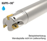 AEM90-AP11KR-D20-W20-L100-Z02-H AKKO Eckfräser 90° Wendeplatten-Schaftfräser