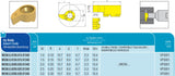 MC08.G.0300.030.01340 AKKO Stechwendeplatte W=3.0 mm<br/>für MC08-Stechhalter, R=0.30 mm, a=10.7 mm, d=8.0 mm, tmax=2.3 mm, Dm=13.4 mm