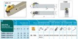 TCBNR 3232 P12-H AKKO T-System Außendrehhalter, rechts<br/>Schaft 32x32 mm, LF=170 mm, für CN.. 1204.., KAPR=75°