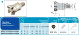 AEMR-RP10T3K-D42-M16-L43-Z05-H AKKO Kopierfräser ø 42 mm<br/>mit Rundwendeplatte RPMT 10T3.., Gewindeschaft M16, LF=43 mm, Z=5