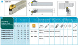 TSSNL 2525 M12-H AKKO Aussendrehhalter 25x25 mm, links<br/>für SN.. 1204.. Wendeplatten, KAPR=45°, LF=150 mm, WF=32 mm, mit Innenkühlung