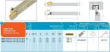 ADKT-123-L-1212-2-T12-K-S AKKO Außenstechhalter 12x12 mm<br/>für WSP 123-2, LF=125 mm, links (L)