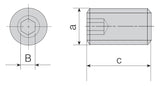 AKKO Axial-Einstellschraube für Kassette
<br/>