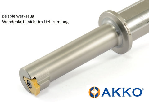 AKKO Werkzeughalter für Nutbearbeitung, Dmin = 40 mm, Bearbeitungstiefe =  50 mm, kompatibel mit AKKO-Wendeplatte B42… 
<br/>Ausführung
