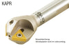 AKKO Fasfräser 30°, kompatibel mit ISO TC.T 16T304
<br/>ø 17.5 mm auf ø 32.5 mm, Schaft-ø 20, Z=2