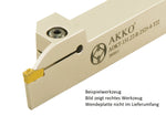 AKKO Außen-Stechhalter, kompatibel mit Sandvik-Stechplatte 151.2-3
<br/>links, Schaft 20 x 20 mm