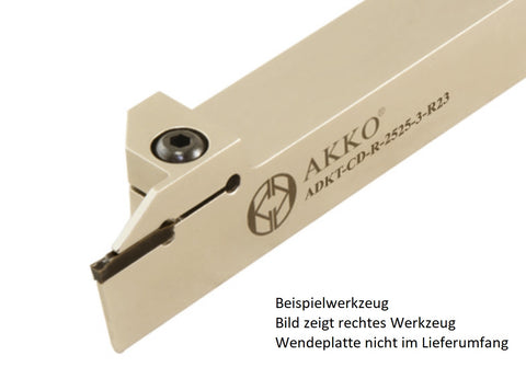 AKKO Außen-Stechhalter, kompatibel mit Ceratizit-Stechplatte GX24-0300
<br/>links, Schaft 25 x 25 mm