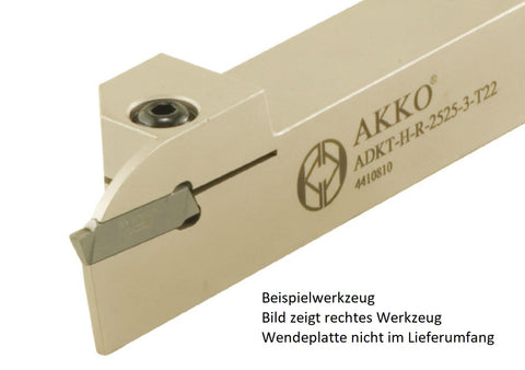 AKKO Außen-Stechhalter, kompatibel mit Horn-Stechplatte S229-4
<br/>rechts, Schaft 25 x 25 mm