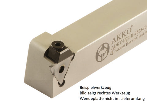 AKKO Außen-Stechhalter, kompatibel mit Horn-Stechplatte S312-(0.5-2)
<br/>links, Schaft 20 x 20 mm