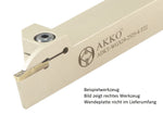 AKKO Außen-Stechhalter, kompatibel mit Walter-Stechplatte GX24-3
<br/>links, Schaft 25 x 25 mm