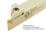 AKKO Außen-Stechhalter, kompatibel mit ZCC-Stechplatte ZQMX-4
<br/>links, Schaft 20 x 20 mm