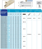 AKKO Axial-Stechhalter, kompatibel mit ZCC-Stechplatte Z.FD-3
<br/>Schaft-ø 25x25, Einstechbereich ø 70 - ø 110 mm, rechts