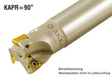 AKKO Wendeplatten-Schaftfräser ø 20 mm, 90°, kompatibel mit Taegutec 3P.T 0603
<br/>Schaft-ø 20, mit Innenkühlung, Z=3